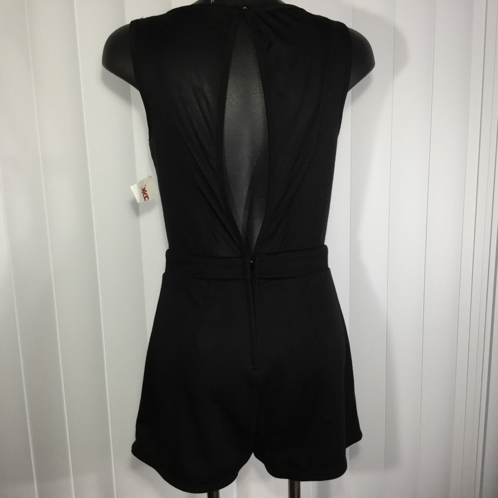 3/$20 Pompous Girl | Lace Romper with mesh - Picture 5 of 9
